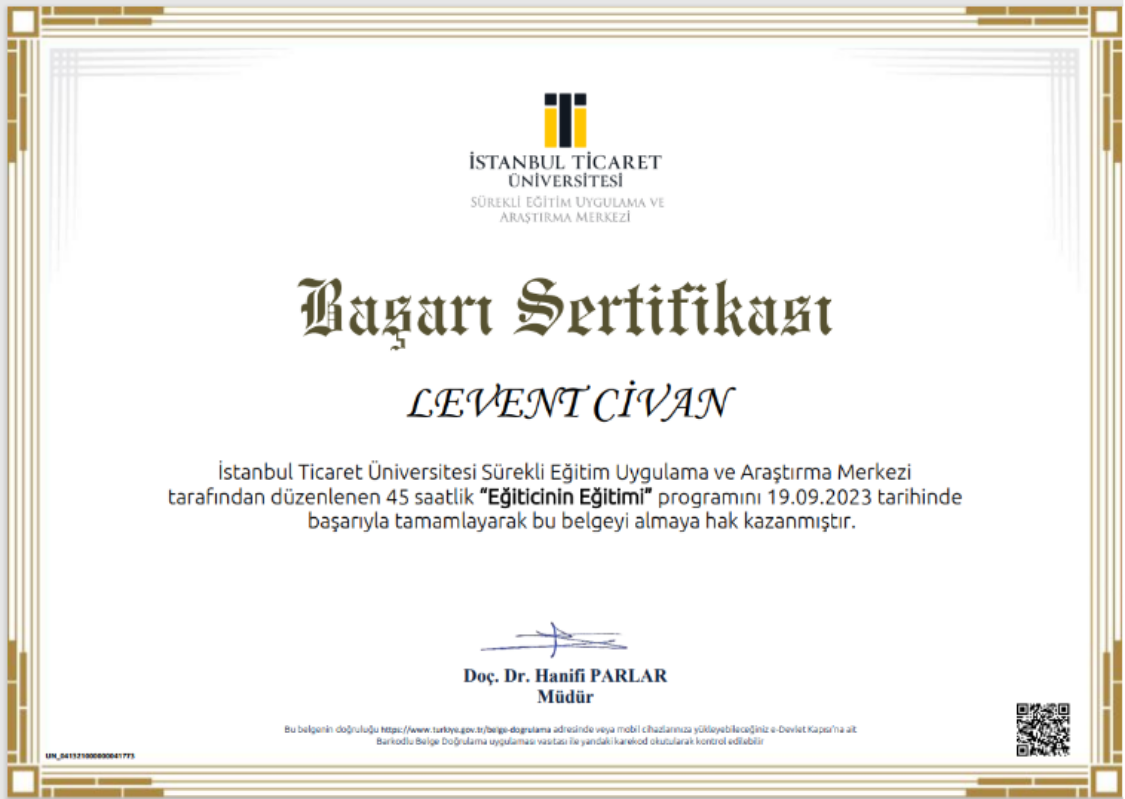 Web Tasarım Eğitim Paketi 10 İstanbul Ticaret Üniversitesi