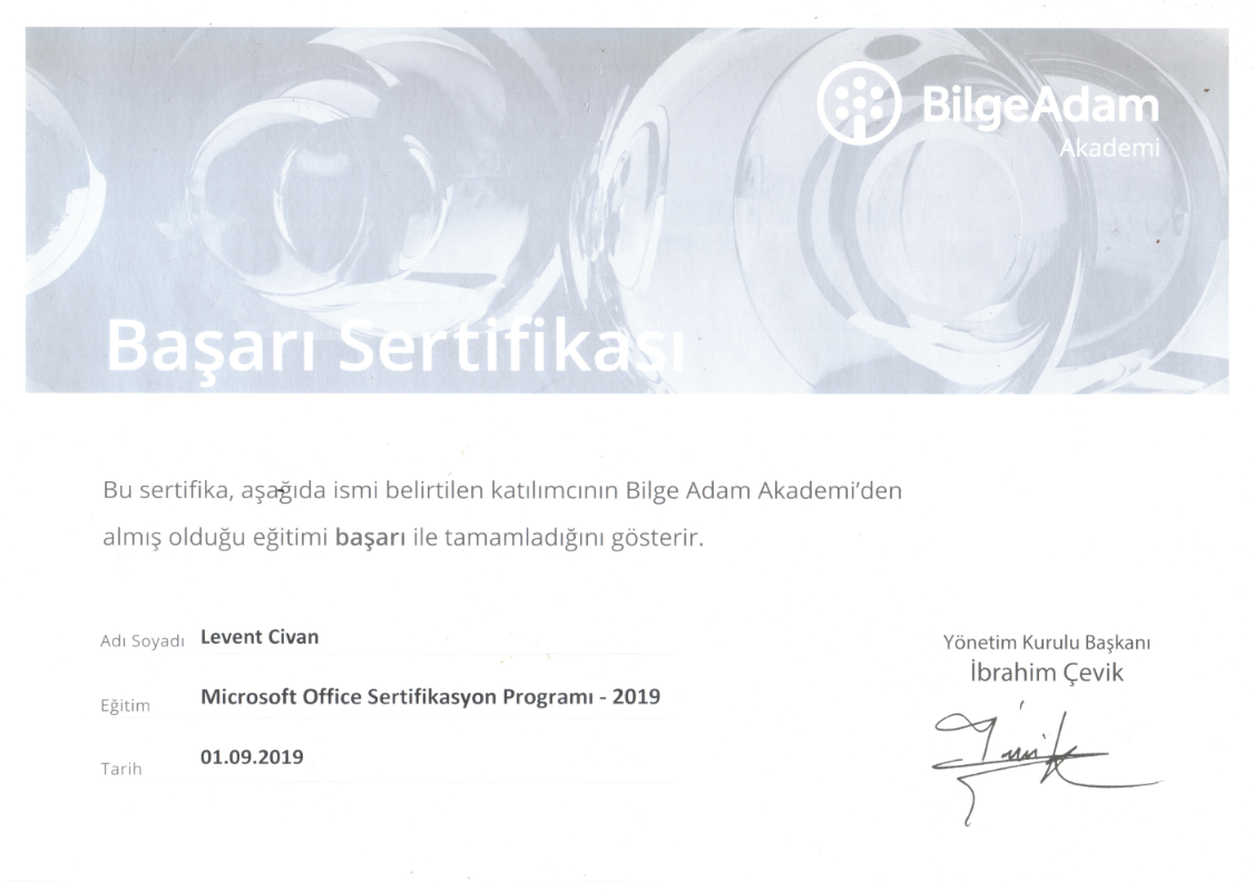Web Tasarım Eğitim Paketi 12 Bilge Adam Microsoft Office Uzmanlığı