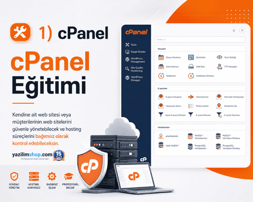 Web Tasarım Eğitim Paketi 1 cpanel-egitimi-yazilimshopcom