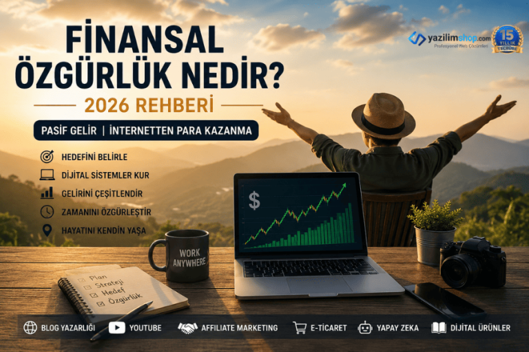 Finansal Özgürlük Nedir? 2026 Rehberi | Pasif Gelir ve İnternetten Para Kazanma