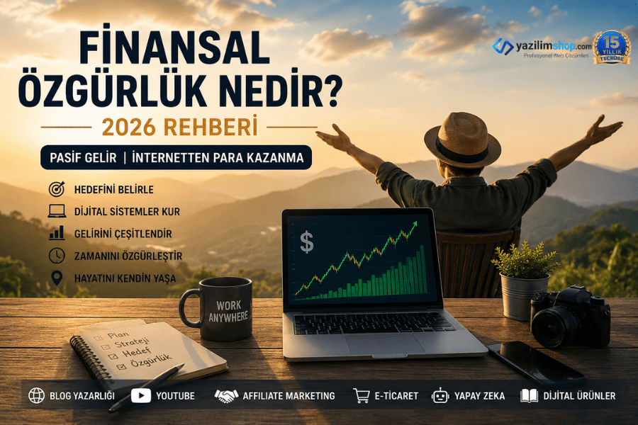 finansal ozgurluk nedir 2026 pasif gelir internetten para kazanma