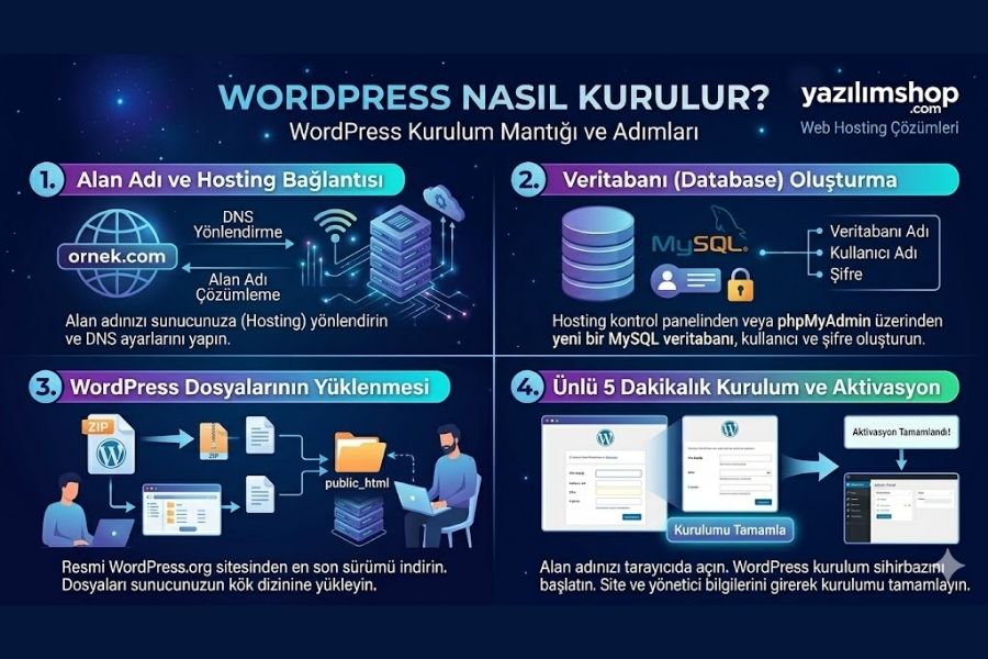 WordPress Nasıl Kurulur Mantığı? 1 wordpress nasil kurulur mantigi